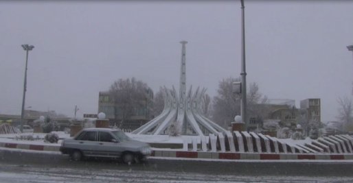 گزارش تصویری / تصاویری از بارش برف پاییزی در قروه